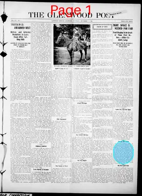 Page thumbnail for The Glenwood Post