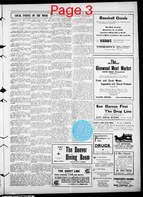 Page thumbnail for The Glenwood Post