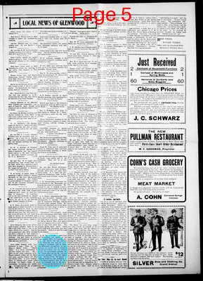 Page thumbnail for The Glenwood Post