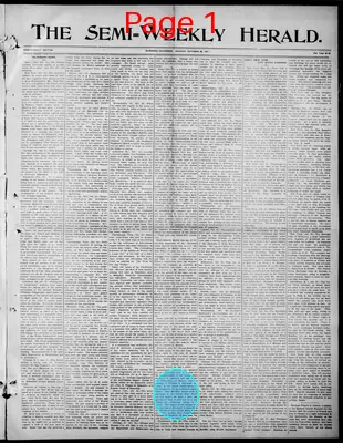 Page thumbnail for Semi Weekly Herald