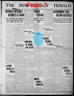 Page thumbnail for Semi Weekly Herald