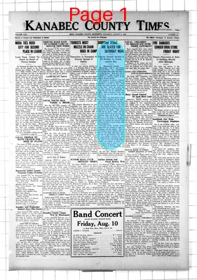 Page thumbnail for The Kanabec County Times