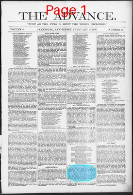 Page thumbnail for The Advance
