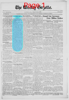 Page thumbnail for The Weekly Gazette