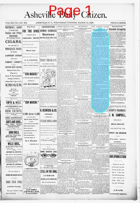 Page thumbnail for Asheville Daily Citizen