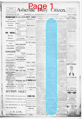 Page thumbnail for Asheville Daily Citizen