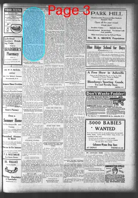 Page thumbnail for Western Carolina Democrat And French Broad Hustler