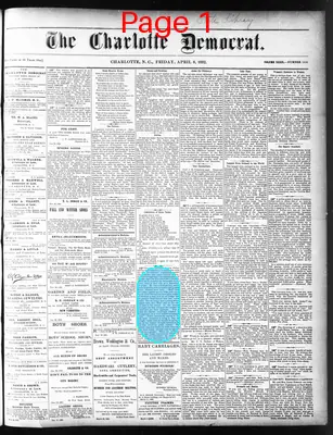 Page thumbnail for The Charlotte Democrat