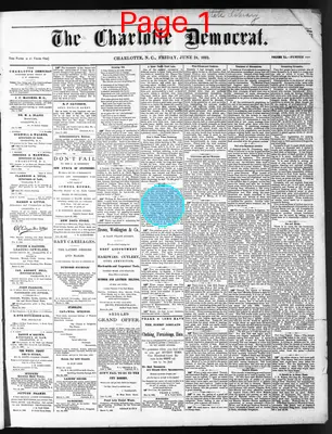 Page thumbnail for The Charlotte Democrat
