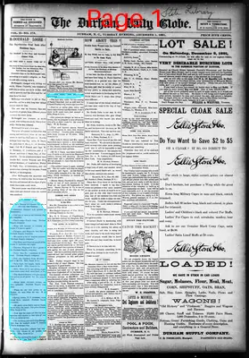 Page thumbnail for The Durham Daily Globe