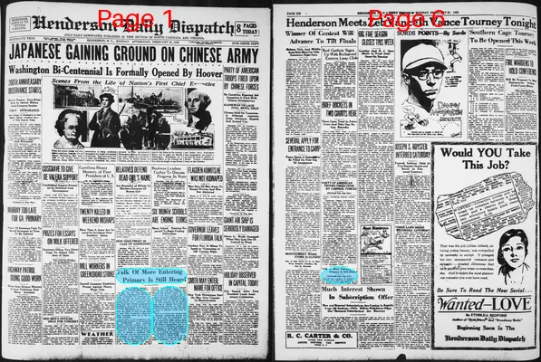 Page thumbnail for Henderson Daily Dispatch