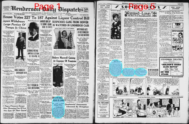 Page thumbnail for Henderson Daily Dispatch