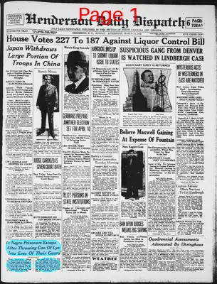 Page thumbnail for Henderson Daily Dispatch