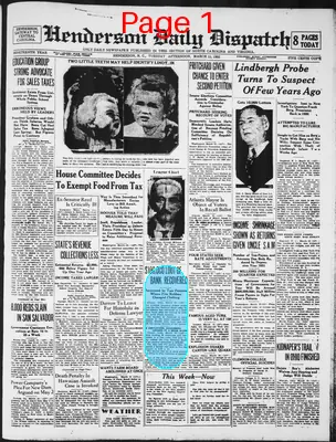Page thumbnail for Henderson Daily Dispatch