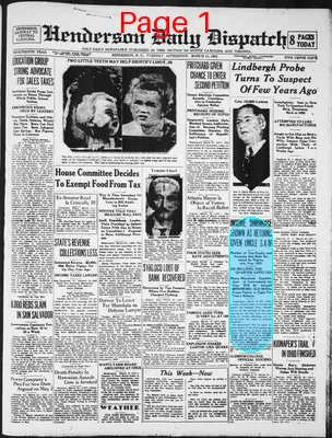 Page thumbnail for Henderson Daily Dispatch
