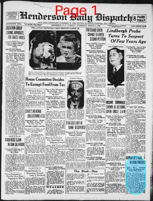Page thumbnail for Henderson Daily Dispatch