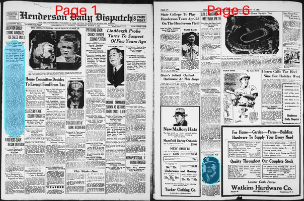 Page thumbnail for Henderson Daily Dispatch