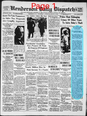 Page thumbnail for Henderson Daily Dispatch