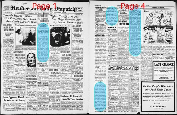 Page thumbnail for Henderson Daily Dispatch