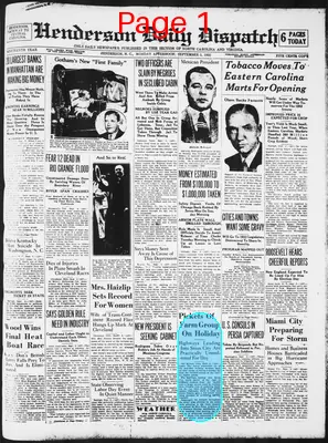 Page thumbnail for Henderson Daily Dispatch