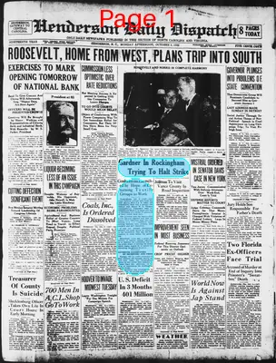 Page thumbnail for Henderson Daily Dispatch