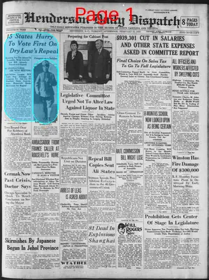 Page thumbnail for Henderson Daily Dispatch