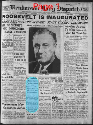 Page thumbnail for Henderson Daily Dispatch