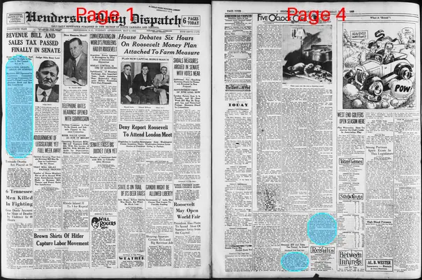 Page thumbnail for Henderson Daily Dispatch