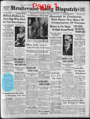 Page thumbnail for Henderson Daily Dispatch