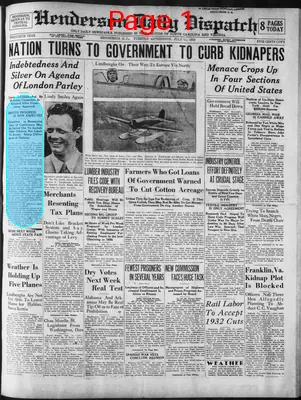 Page thumbnail for Henderson Daily Dispatch