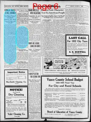 Page thumbnail for Henderson Daily Dispatch