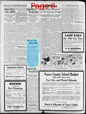 Page thumbnail for Henderson Daily Dispatch