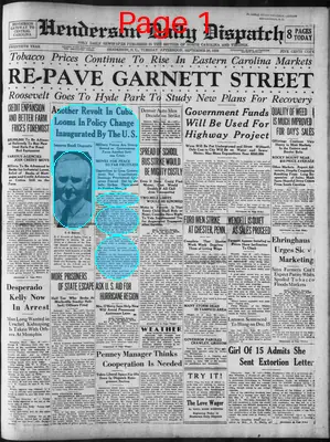 Page thumbnail for Henderson Daily Dispatch