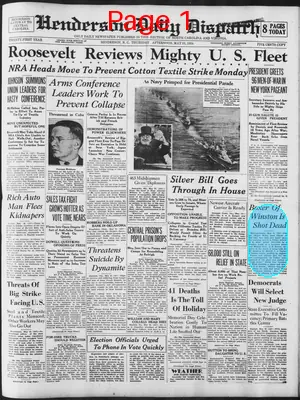 Page thumbnail for Henderson Daily Dispatch