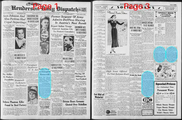 Page thumbnail for Henderson Daily Dispatch