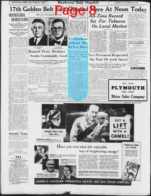 Page thumbnail for Henderson Daily Dispatch
