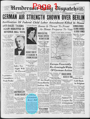 Page thumbnail for Henderson Daily Dispatch