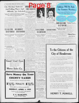 Page thumbnail for Henderson Daily Dispatch