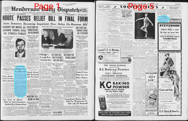 Page thumbnail for Henderson Daily Dispatch