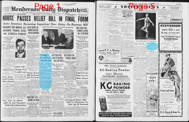 Page thumbnail for Henderson Daily Dispatch
