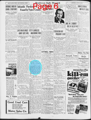 Page thumbnail for Henderson Daily Dispatch