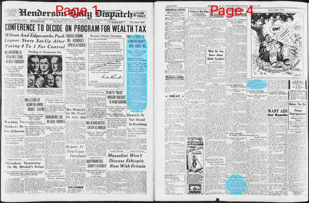Page thumbnail for Henderson Daily Dispatch