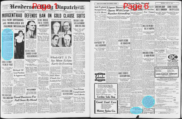 Page thumbnail for Henderson Daily Dispatch