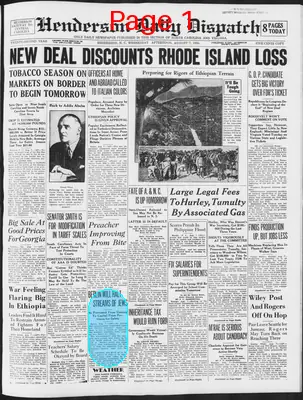 Page thumbnail for Henderson Daily Dispatch