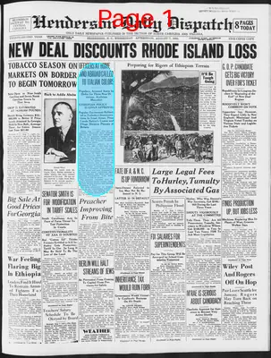 Page thumbnail for Henderson Daily Dispatch
