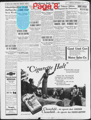 Page thumbnail for Henderson Daily Dispatch