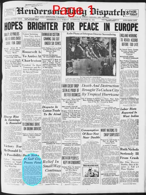 Page thumbnail for Henderson Daily Dispatch