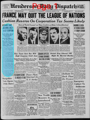 Page thumbnail for Henderson Daily Dispatch