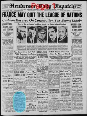 Page thumbnail for Henderson Daily Dispatch
