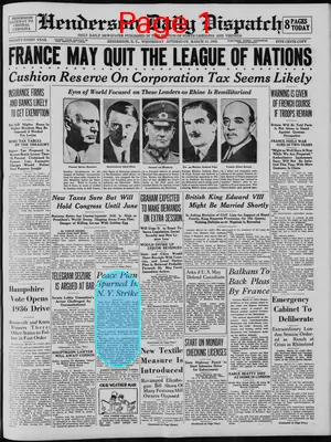 Page thumbnail for Henderson Daily Dispatch